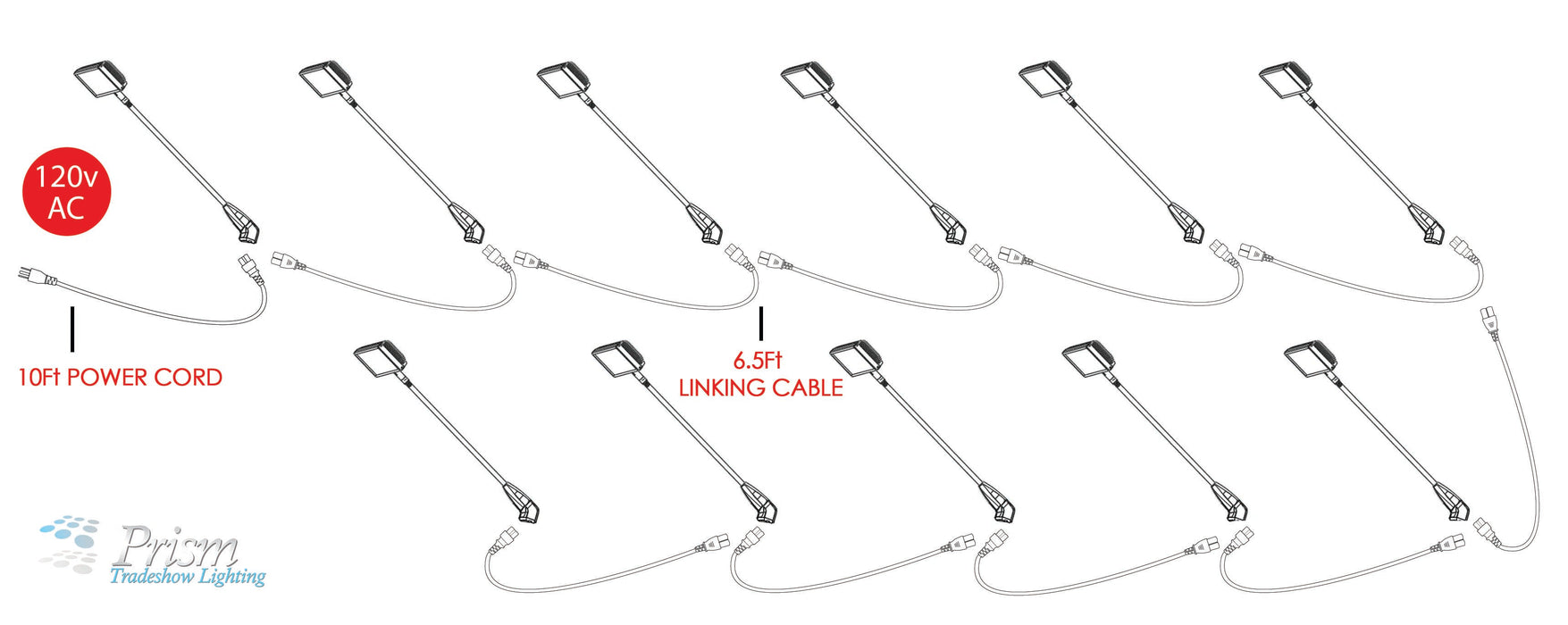 Linkable High Power LED Arm Light (250 Watt Equivalent)
