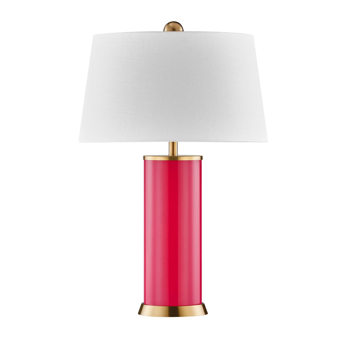 Melissa 1-Light Table Lamp By Coco & Dash Fuchsia Rose