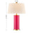 Melissa 1-Light Table Lamp By Coco & Dash Fuchsia Rose