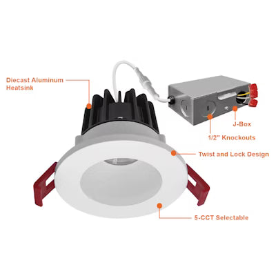 2" Smooth Downlight: SnapTrim-Line