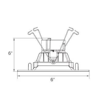 Envision LED 6" Square Down Light 5CCT