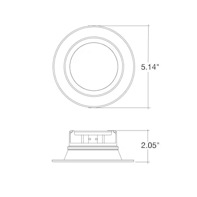 4" EcoValue Round Retrofit Downlight