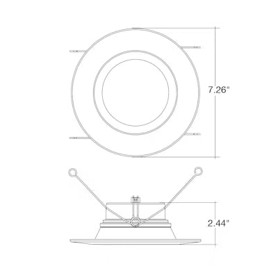 6" EcoValue Round Retrofit Downlight