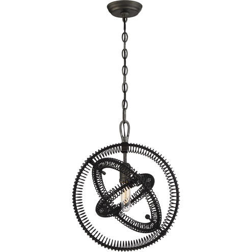 Orbita 1 Light 15 inch Vintage Bronze Pendant Light