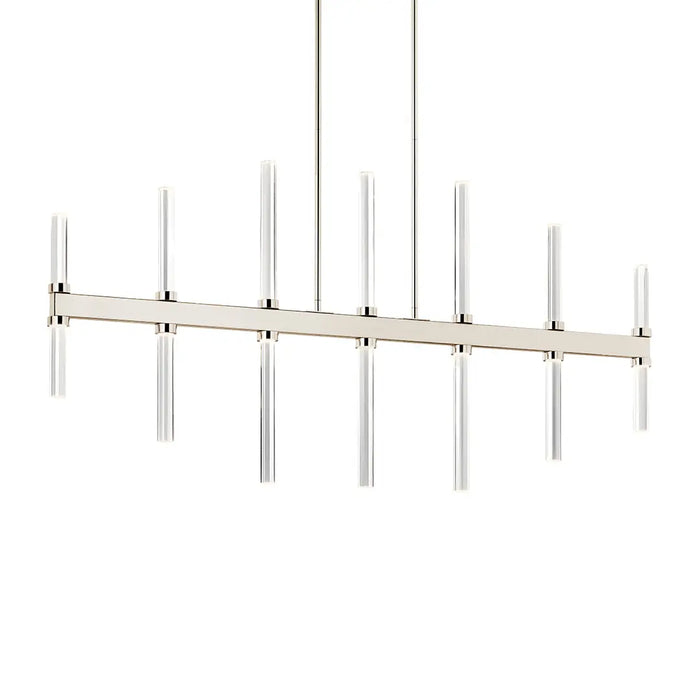 Sycara Chandelier Linear | 14-Light | Clear Optical Crystal Glass