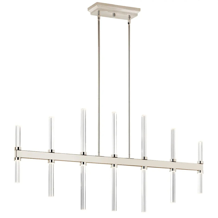 Sycara Chandelier Linear | 14-Light | Clear Optical Crystal Glass