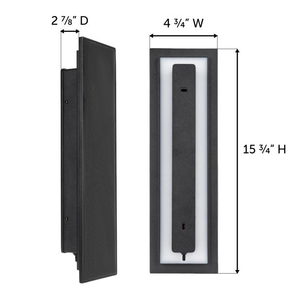 Eclipse Backlight Solar Wall Light – Modern Architectural Lighting with 3-Color Options