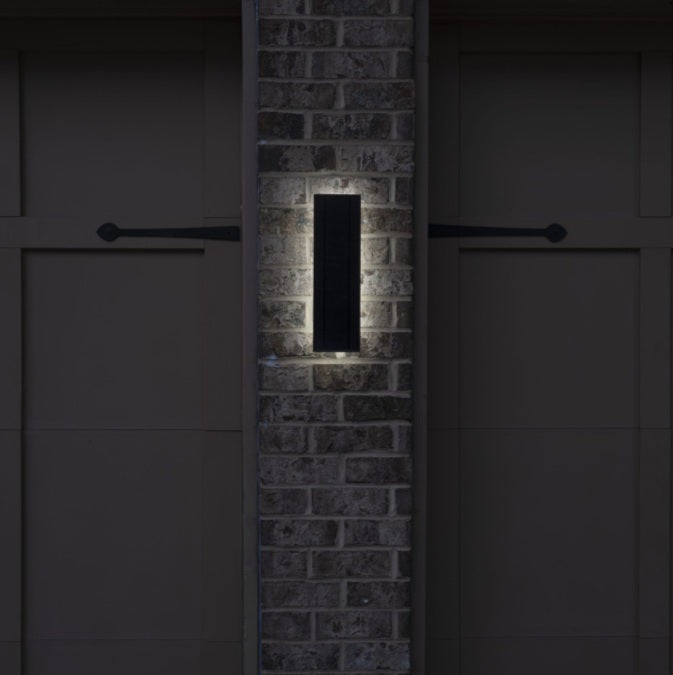 Eclipse Backlight Solar Wall Light – Modern Architectural Lighting with 3-Color Options