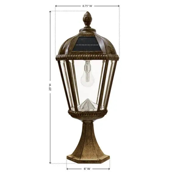 Royal Bulb Solar Light with Patented Solar Light Bulb – Pier Mount