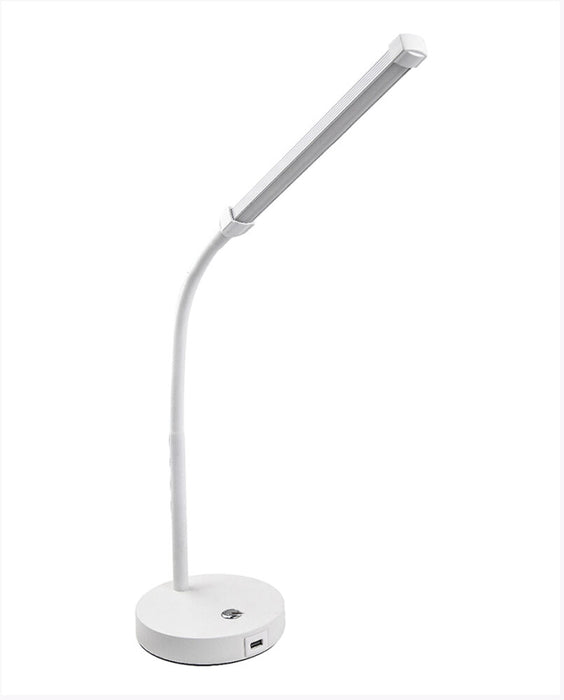 8W LED Dimmable Desk Lamp w/ USB Charger, Dimmable 3CCT