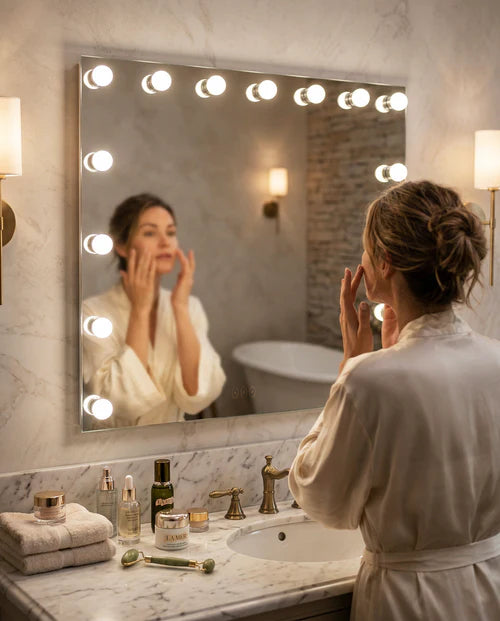 Yep by Golden Lighting Customizable Starlight Integrated LED 24 inch Mirror