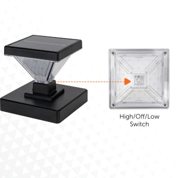 Luxor Solar Post Cap Light – 2 PK