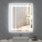 Tempered Glass Edison M13 Series Tri-Color LED Bathroom Vanity Mirror