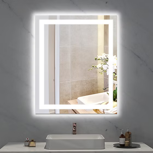 Tempered Glass Edison M13 Series Tri-Color LED Bathroom Vanity Mirror