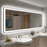 Mateo - M22 Black Round-Corner Frame Backlit LED Mirror