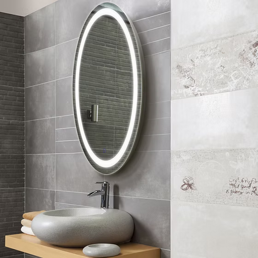 Edison M13 Round/Oval Tri-color LED Bathroom Vanity Mirror