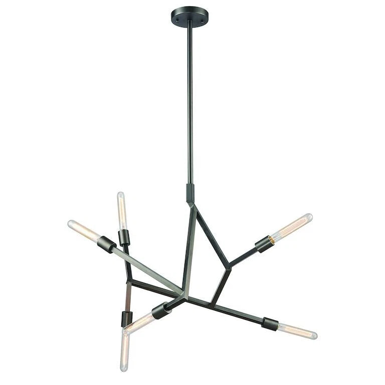 Elk Freeform 28'' Wide 6-Light chandelier