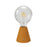 Portable and rechargeable LED lamp with G125 Globe light bulb - 6 Finishes