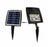 Dual Color Solar Flood Light, Cast Aluminum with Stake or Flat Mounting Options and Detachable Solar Panel