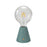 Portable and rechargeable LED lamp with G125 Globe light bulb - 6 Finishes