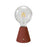 Portable and rechargeable LED lamp with G125 Globe light bulb - 6 Finishes