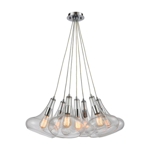 PENDANT OPTIONS 7 LIGHT PENDANT IN POLISHED CHROME