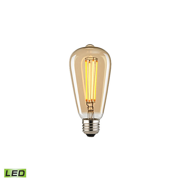 MEDIUM BASE LED 4-WATT EDISON BULB WITH LIGHT GOLD TINT