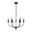 HARTFORD 6-LT CHANDELIER IN AN OIL-RUBBED FINISH
