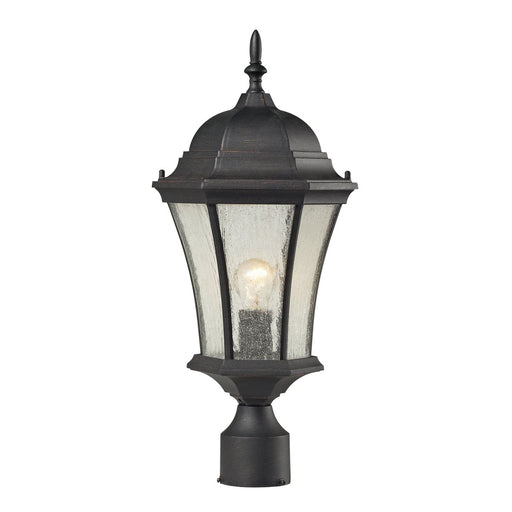 SEDONA 1 LIGHT POST MOUNT IN WEATHERED CHARCOAL