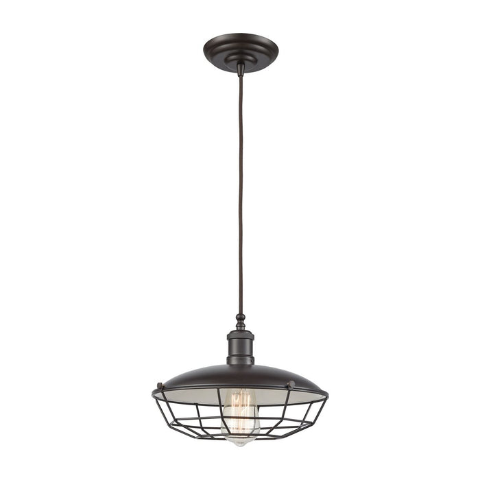 WAREHOUSE PENDANT 1 PENDANT OIL RUBBED BRONZE