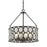 SERAI 5-LIGHT CHANDELIER IN OIL RUBBED BRONZE WITH CLEAR GLASS