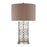 LASER CUT METAL TABLE LAMP IN POLISHED NICKEL