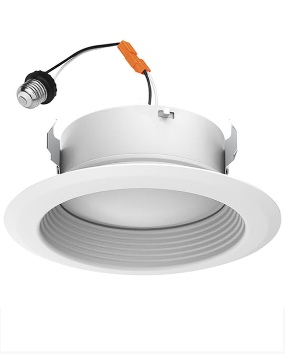 4" LED 3-Color Temperature Baffle Down Light