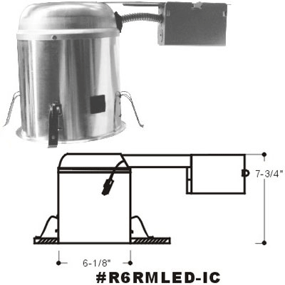 6" Remodel LED Housing