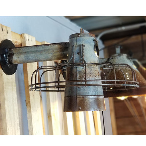 Authentic Chicken Feeder With Cage Wall Sconce