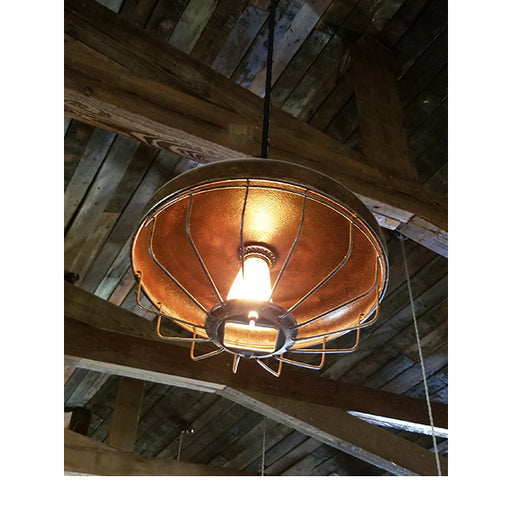 Custom Authentic Chicken Feeder Pendant Light