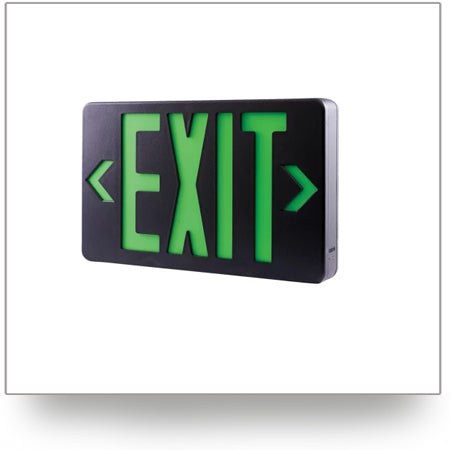 Exit Signs - Black Housing