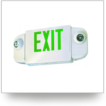 LED Exit Sign and Emergency Light Combo
