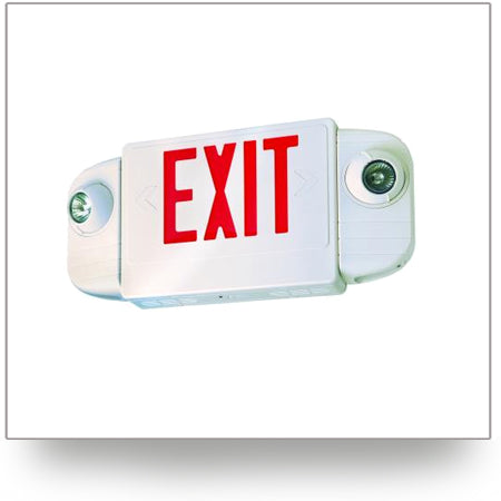 LED Exit Sign and Emergency Light Combo