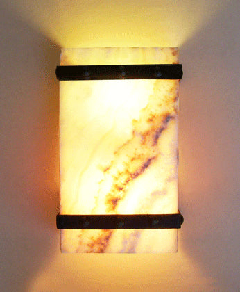 Fiore Onyx Sconce Square