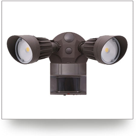 Dual Head LED Security Light with Motion Sensor