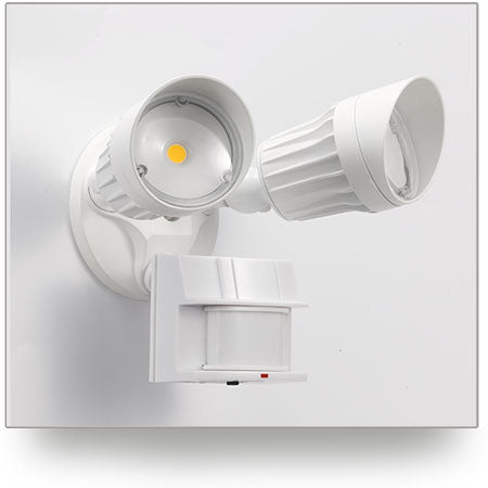 Dual Head LED Security Light with Motion Sensor